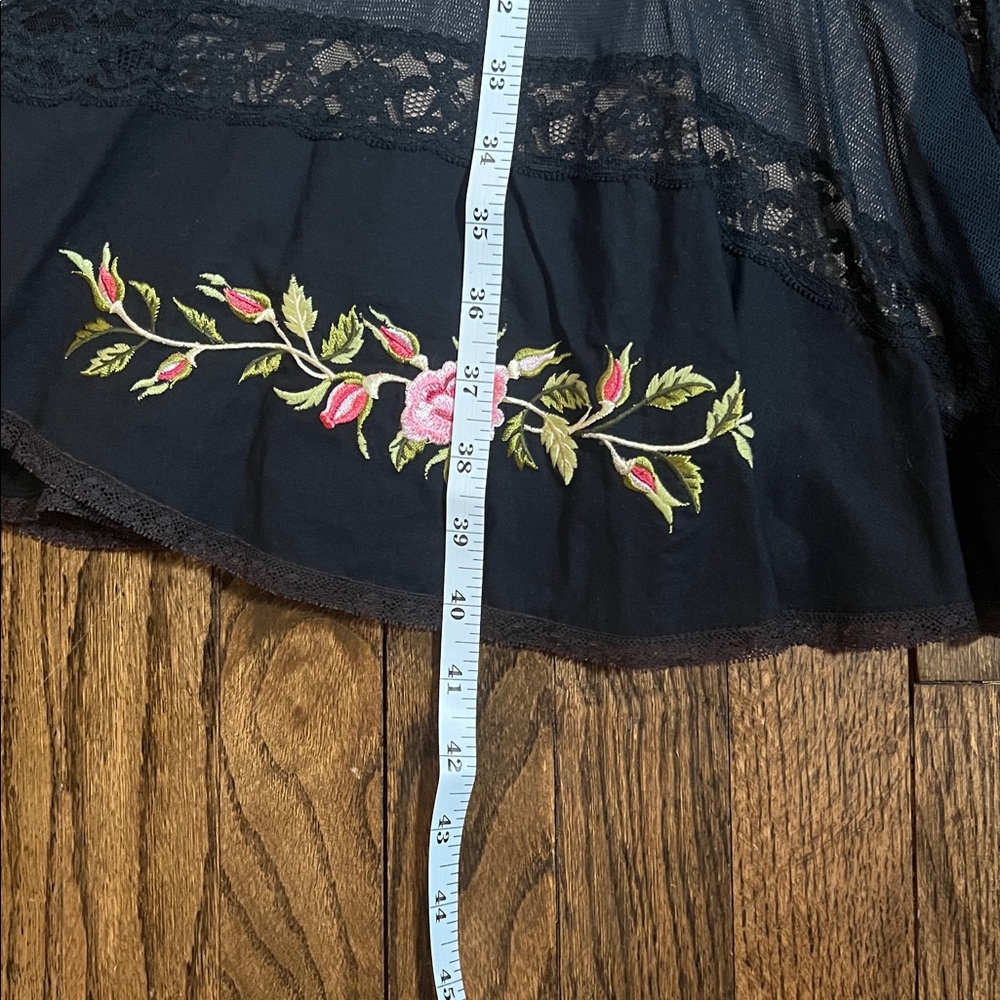 RARE VINTAGE BETSEY JOHNSON FLORAL RIBBON MIDI DRESS XS S 2 4 - Picture 9 of 10
